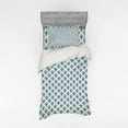 thumbnail image 1 of Ambesonne Victorian Bedding Set 3 Pcs, Repetitive Art Damask, Twin XL, Cadet Blue Night Blue, 1 of 2