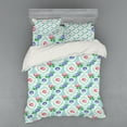 thumbnail image 1 of Ambesonne Victorian Bedding Set 4 Pcs, Baroque Colored Roses, Queen, Multicolor, 1 of 3