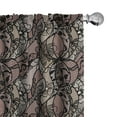 thumbnail image 1 of Ambesonne Victorian Curtains, Black Lace Pattern, Pair of 28"x95", Multicolor, 1 of 5