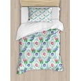thumbnail image 1 of Ambesonne Victorian Duvet Cover Set, Baroque Colored Roses, Twin, Multicolor, 1 of 3