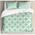 thumbnail image 1 of Ambesonne Victorian Duvet Cover Set, Floral Motif Feminine, Calking, Mint Emerald Pale Green, 1 of 3