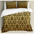 thumbnail image 1 of Ambesonne Victorian Duvet Cover Sets, Times Classic, 2-King, Cream Tan Umber, 1 of 2