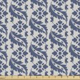 thumbnail image 1 of Ambesonne Victorian Fabric by the Yard Upholstery, Antique Motifs Leaves, 5 Yards, Dust and Night Blue, 1 of 4