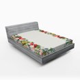 thumbnail image 1 of Ambesonne Victorian Fitted Sheet, Rose Garland Pastel, Full Size, Red Yellow Green, 1 of 3