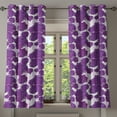 thumbnail image 1 of Ambesonne Victorian Grommet Curtain, Allium Flower Petals, 50" x 63", Purple White, 1 of 6