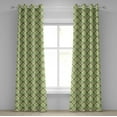 thumbnail image 1 of Ambesonne Victorian Grommet Curtain, Floral Damask Baroque, 50" x 84", Green Mint, 1 of 6