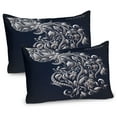 thumbnail image 1 of Ambesonne Victorian Pillow Sham 2 Pack, Aquarius Astrology, 36"x20", Blue Grey, 1 of 3