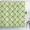 thumbnail image 1 of Ambesonne Victorian Shower Curtain, Floral Damask Baroque, 69"Wx84"L, Green Mint, 1 of 3