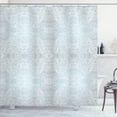 thumbnail image 1 of Ambesonne Victorian Shower Curtain, Swirled Floral Lines, 69"Wx70"L, Pale Blue White, 1 of 3