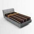 thumbnail image 1 of Ambesonne Victorian Style Fitted Sheet, Nostalgic Lines, Twin Size, Charcoal Grey and White, 1 of 3