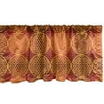 thumbnail image 1 of Ambesonne Victorian Window Valance, Flower Medieval Tones, 54" X 18", Mustard Orange, 1 of 3