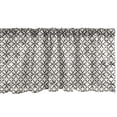 thumbnail image 1 of Ambesonne Victorian Window Valance, Intricate Geometric Round, 54" X 18", Coconut and Dark Grey, 1 of 3