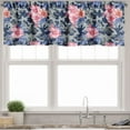 thumbnail image 1 of Ambesonne Victorian Window Valance, Pink Roses Retro Camo, 54" X 18", Violet Blue Sage Green, 1 of 3