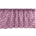 thumbnail image 1 of Ambesonne Victorian Window Valance, Royal Rococo Influences, 42" x 12", Pale Pink Dried Rose, 1 of 3