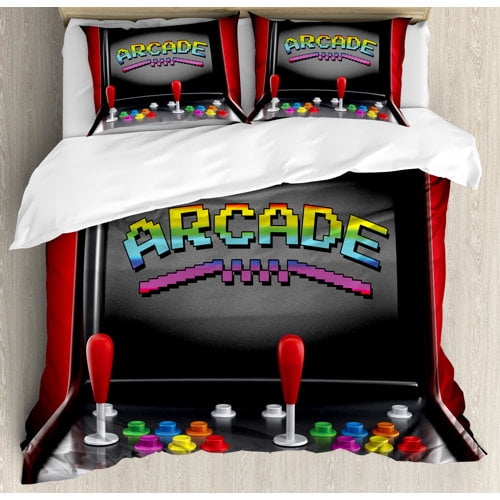 Ambesonne Video Games Duvet Cover Set