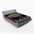 thumbnail image 1 of Ambesonne Video Games Fitted Sheet 2 Pcs Set, Arcade Retro Fun, Queen, Multicolor, 1 of 3