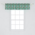 thumbnail image 1 of Ambesonne Vine Window Valance, Autumn Leaves on Swirly Branches Repeating Abstract Illustration on Dotted Background, Curtain Valance for Kitchen Bedroom Decor with Rod Pocket, 54" X 12", Multicolor, 1 of 2