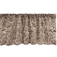 thumbnail image 1 of Ambesonne Vine Window Valance, Illustration of Abstract Curly Floral Lines Classical Vintage Design Inspiration, Curtain Valance for Kitchen Bedroom Decor with Rod Pocket, 54" X 12", Beige and Brown, 1 of 3