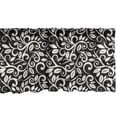 thumbnail image 1 of Ambesonne Vines Window Valance, Monotone Grape Leaves Art, 54" X 18", Charcoal Grey Off White, 1 of 3
