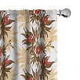 thumbnail image 1 of Ambesonne Vintage Window Curtains, Exotic Climbing Ivy, Each 28" W x 84" L, Brown Sand Brown Red, 1 of 5