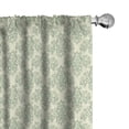 thumbnail image 1 of Ambesonne Vintage 4-Panel Curtains, Victorian and Ornamental, 56"x95", Cream and Laurel Green, 1 of 4