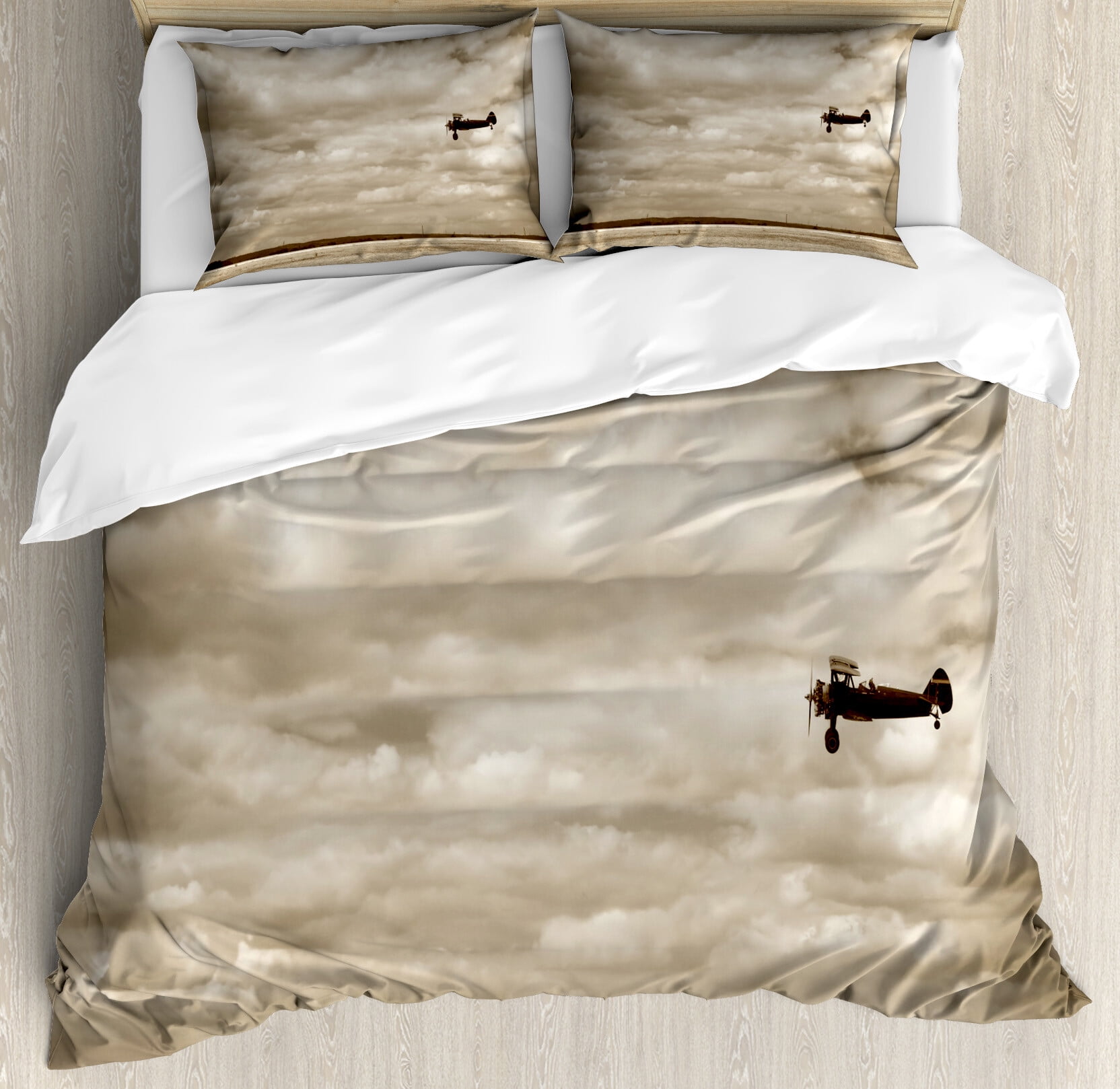 Vintage Airplanes Two Piece Bamboo Sleeper Set main image 0