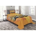 thumbnail image 1 of Ambesonne Vintage Airplane Quilted Bedspread Set 2 Pcs, Retro Seaplane, Twin Size, Multicolor, 1 of 3