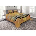 thumbnail image 1 of Ambesonne Vintage Airplane Quilted Bedspread Set 3 Pcs, Retro Seaplane, Queen Size, Multicolor, 1 of 3