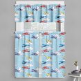 thumbnail image 1 of Ambesonne Vintage Airplane Valance & Curtain, Sketch Planes, 55"x24", Multicolor, 1 of 6