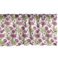 thumbnail image 1 of Ambesonne Vintage Asian Valance Pack of 2, Eastern Breeze Blooms, 42"X12", White Pale Fuchsia, 1 of 1