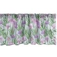 thumbnail image 1 of Ambesonne Vintage Asian Valance Pack of 2, Purple Iris with Bird, 42"X12", Baby Blue Pink, 1 of 3