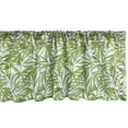 thumbnail image 1 of Ambesonne Vintage Asian Window Valance, Folk Leaves Branch, 54" X 18", Apple Green White, 1 of 3