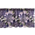 thumbnail image 1 of Ambesonne Vintage Asian Window Valance, Sakura Blossoms Art, 42" x 12", Indigo and Pale Mauve, 1 of 2