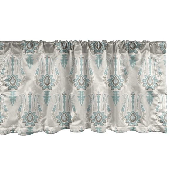 Ambesonne Vintage Aztec Window Valance, Muted Colors Paisley, 42" x 18", Multicolor