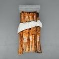 thumbnail image 1 of Ambesonne Vintage Bedding Set 3 Pcs, Famous Monument, Twin XL, Sand Brown, 1 of 3