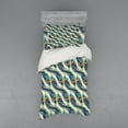 thumbnail image 1 of Ambesonne Vintage Bedding Set 3 Pcs, Ornamental Peacock Bird, Twin, Navy Blue Green Orange, 1 of 2