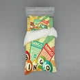 thumbnail image 1 of Ambesonne Vintage Bedding Set 3 Pcs, Pop Art Cards Lottery, Twin, Multicolor, 1 of 3