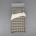 thumbnail image 1 of Ambesonne Vintage Bedding Set 3 Pcs, Tartan British Heraldry, Twin, Beige Dark Taupe Maroon, 1 of 2