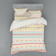 thumbnail image 1 of Ambesonne Vintage Bedding Set 4 Pcs, Boho Stripes and Shapes, Queen, Multicolor, 1 of 2