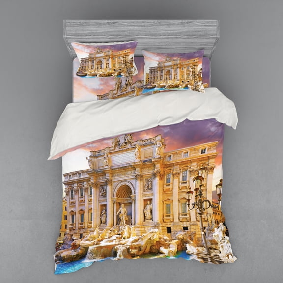 Ambesonne Vintage Bedding Set 4 Pcs, Culture Photography, Queen, Multicolor