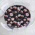 thumbnail image 1 of Ambesonne Vintage Botanical Fitted Round Tablecloth, Nostalgic Floral, 45"- 56" Diameter, Purpleblue Maroon, 1 of 5
