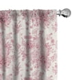 thumbnail image 1 of Ambesonne Vintage Botany 4-Panel Curtains, English Flora Garden, 56"x95", Pale Rose Pale Ruby, 1 of 1