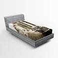 thumbnail image 1 of Ambesonne Vintage Car Fitted Sheet, Old Car Cuba Street, Twin Size, Beige, 1 of 3