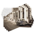 thumbnail image 1 of Ambesonne Vintage Car Place Mats Set of 4, Old Car Cuba Street, Standard Size, Beige, 1 of 6