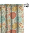thumbnail image 1 of Ambesonne Vintage Curtains, Cheerful Garden Doodle, Pair of 28"x95", Multicolor, 1 of 5