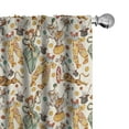thumbnail image 1 of Ambesonne Vintage Curtains, Doodle Circus and Clown, Pair of 28"x84", Multicolor, 1 of 5