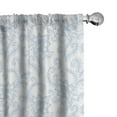 thumbnail image 1 of Ambesonne Vintage Curtains, Floral Pattern Leaf Stalk, Pair of 28"x63", Pale Blue White, 1 of 5