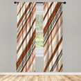 thumbnail image 1 of Ambesonne Vintage Curtains, Grungy Background Abstract, Pair of 28"x84", Pale Chocolate, 1 of 2
