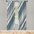 thumbnail image 1 of Ambesonne Vintage Curtains, Grungy Background Abstract, Pair of 28"x95", Purpleblue, 1 of 2