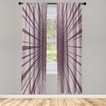 thumbnail image 1 of Ambesonne Vintage Curtains, Halftone Effect Comic Print, Pair of 28"x84", Eggplant, 1 of 2
